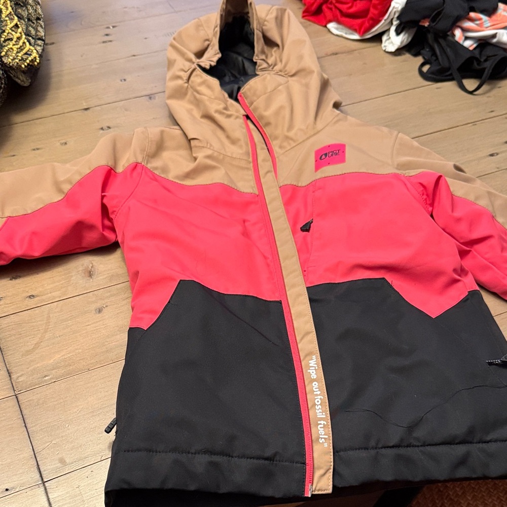 Kids picture organic clothing winter Jacket